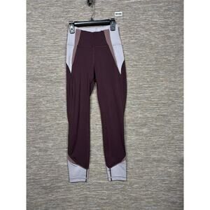 Lululemon Women In Movement Tight 25” *Blocked LW5BL1S Purple Size 4
